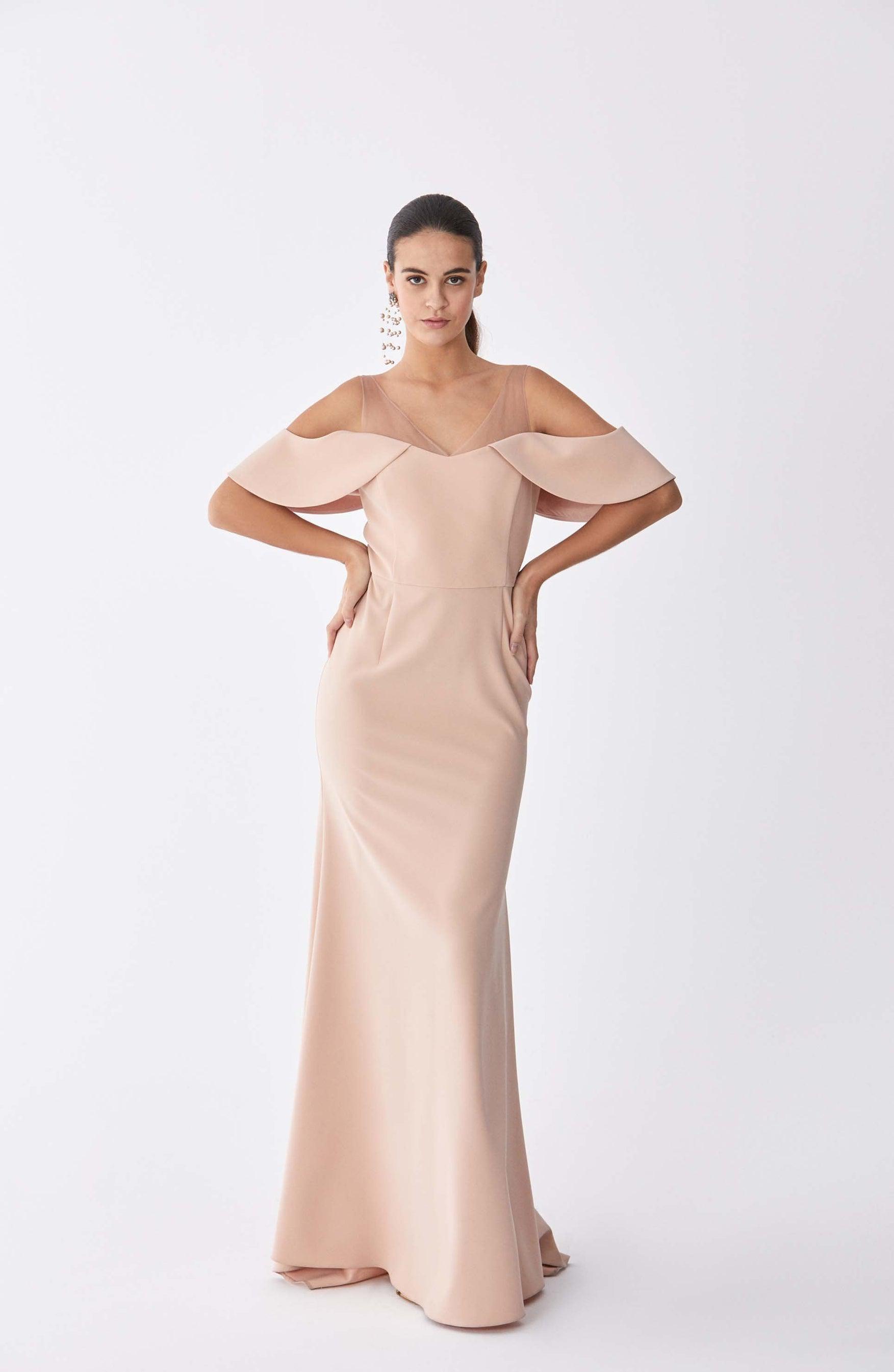 Powder Cold Shoulder Gown | Shop ...